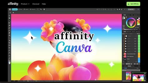 Screenshot of Affinity by Canva interface, highlighting its similarity to Photoshop