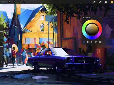 Artwork created in Procreate on an iPad, showcasing detailed digital painting