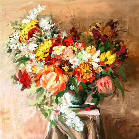 Artwork created in ArtRage showcasing realistic oil paint textures