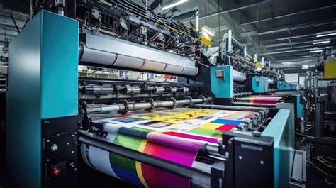 Historical printing press with CMYK inks