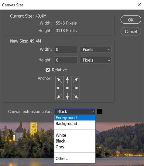 Photoshop canvas extension comparison