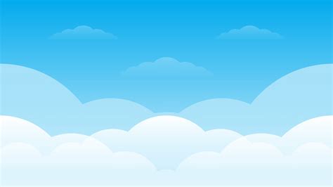 A simple cartoon sky with a gradient of blues.