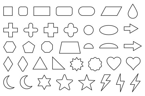 A collection of simple rectangular shapes forming basic building outlines.