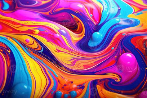 Abstract colorful paint blending