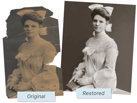 A comparison of a modern digital photo and a digitally created sepia-toned version of the same photo.