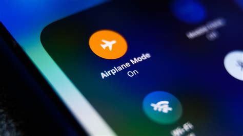 Smartphone in airplane mode