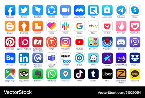 iOS device with social media app icons