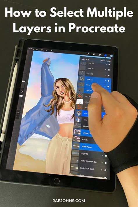Procreate app interface showing multiple layers