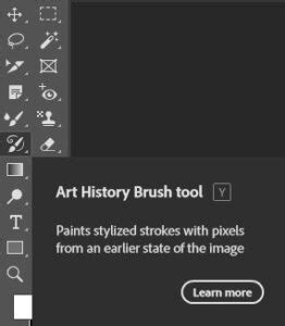 Example of using the History Brush to selectively revert an image adjustment