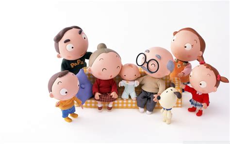 Collage of family photos as a desktop background