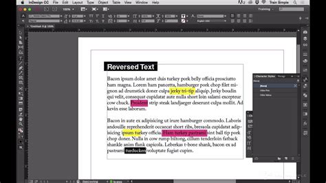 Adobe InDesign Selection Tool highlighting a text box