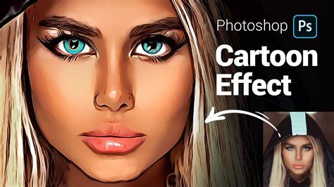 Photoshop Filter Gallery for cartoon effect