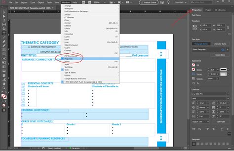 Adobe InDesign Tabs Panel with Indent Markers