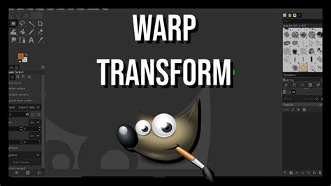 Screenshot of Photoshop's Warp Transform tool being used to adjust a jawline