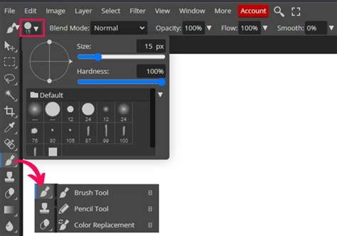 Diagram comparing the workflow of Magic Cut and RemoveBG tools in Photopea.