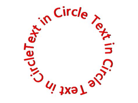 A graphic showing text wrapped around a circular image.