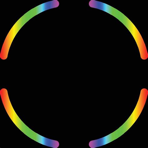 A GIF showing flashing segments of curved text forming a circle.