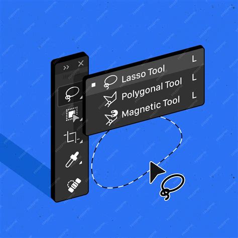 Illustration comparing Polygonal Lasso and Magnetic Lasso tools