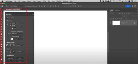 Adobe Photoshop interface on a Mac