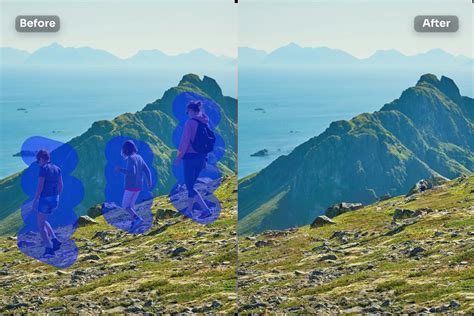 AI object removal concept