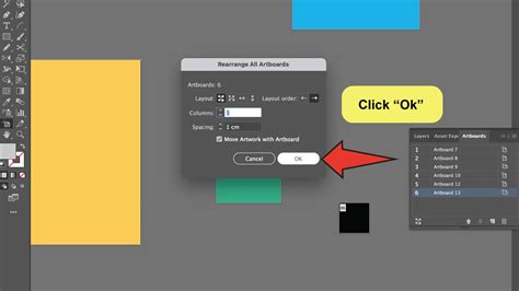 Illustrator artboard arrangement