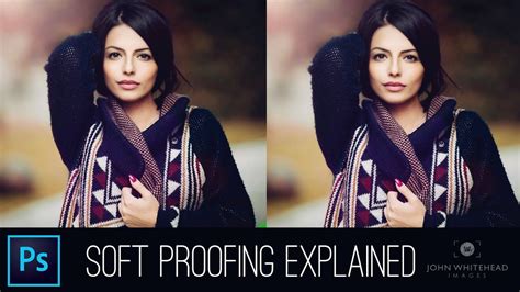 Soft proofing example in Adobe Photoshop