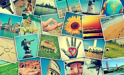 Examples of different types of Instagram collages