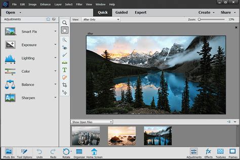 Photoshop Elements 11 interface redesign