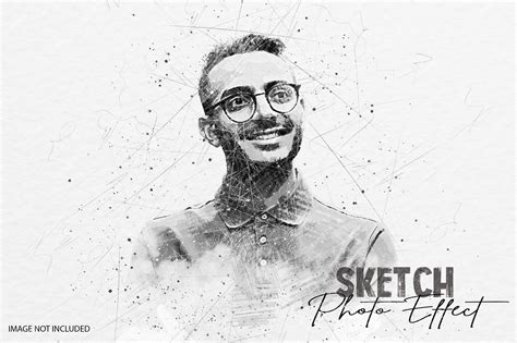 Collage of different Picsart sketch effects applied to a portrait