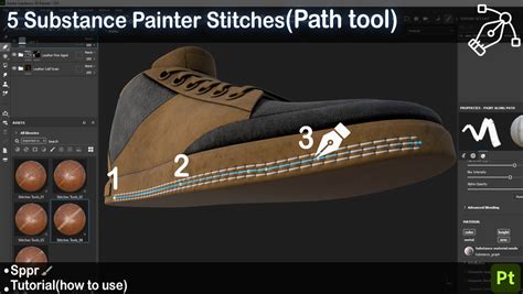 Substance Painter library interface with custom path highlighted