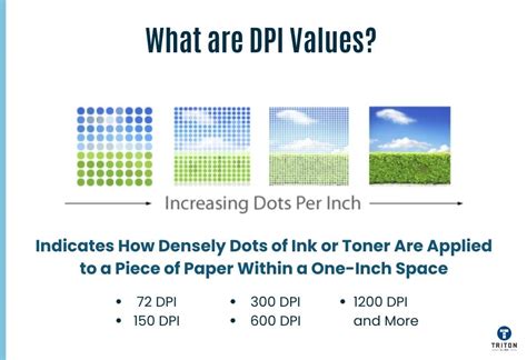 Comparison of print quality at different DPI values
