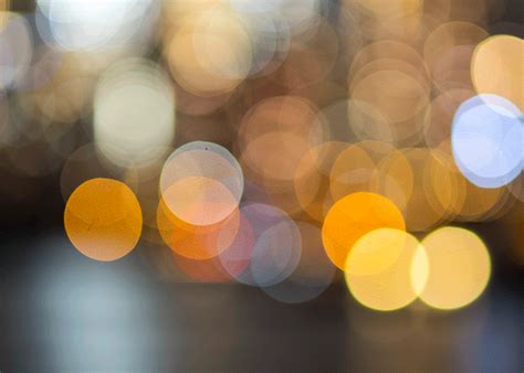 Examples of different bokeh shapes: Circle, Bubble, 5-Blade, Ring, Cat Eye
