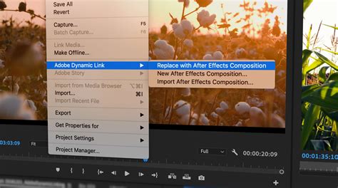 Diagram illustrating Adobe Dynamic Link between Premiere Pro and After Effects