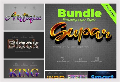 Example of a title graphic created in Photoshop with layer styles