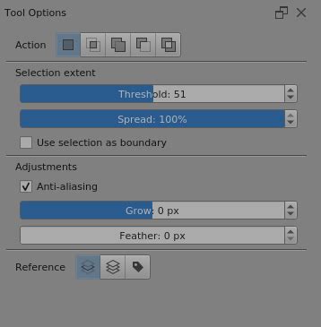 Selection tool anti-aliasing setting