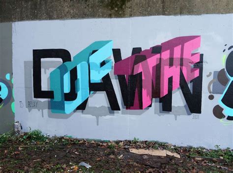 Street art with typography