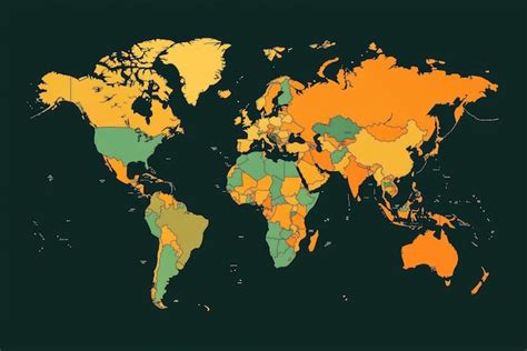 A world map highlighting countries where Lorem Ipsum variants exist.