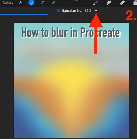 Demonstration of Perspective Blur in Procreate