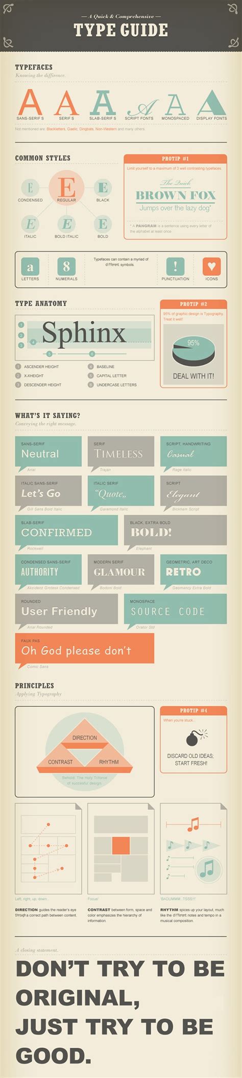 Typography basics infographic