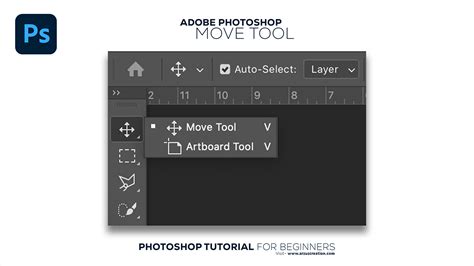 Demonstration of the Move Tool in Photoshop