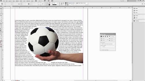 InDesign text wrap around an object