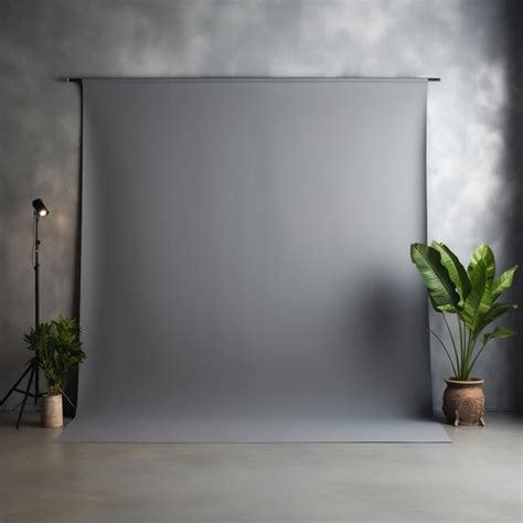 A photographer setting up a seamless gray paper backdrop