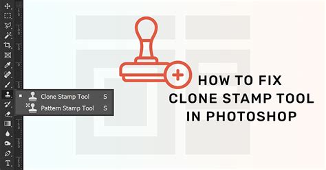Illustrative diagram showing Clone Stamp Tool usage: source point selection and painting area