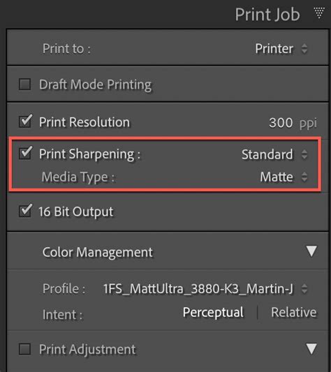 A screenshot of the Lightroom Print module showing the 