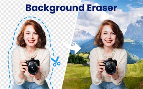 Before and after image showing sky removal from a tree using Background Eraser