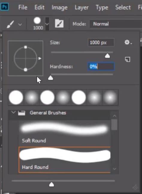 Photoshop Layer Mask being painted with a soft brush