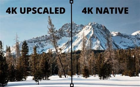 Comparison of a pixelated image vs. an upscaled image