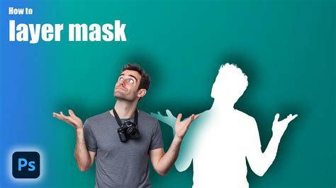 Photoshop showing a layer mask viewed as a grayscale image after Alt+clicking the mask thumbnail