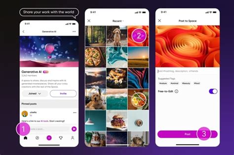 Screenshot of the PicsArt community feed showcasing user-uploaded images.