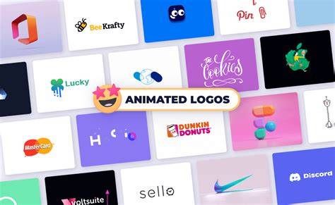 Animated logo examples on social media feeds